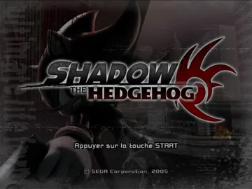 Shadow The Hedgehog screen shot title